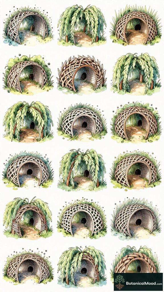 willow tunnels for rabbits