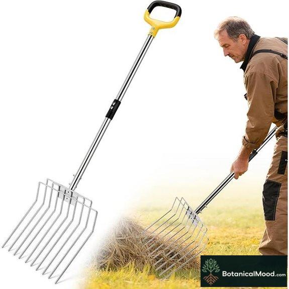 Stainless Steel Garden Pitchfork with 10 Tines (50)