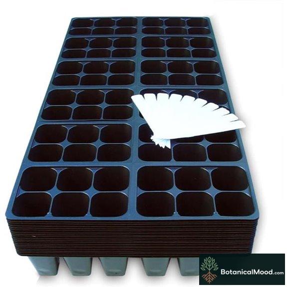 Seedling Starter Trays with Labels (240 6-Cell)
