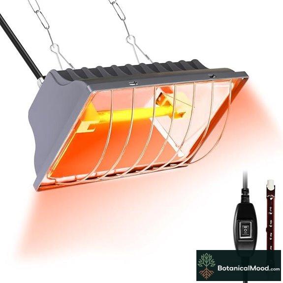 Chicken Heater 250W Brooder Lamp for Coop