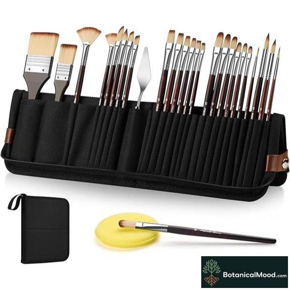 REDSHELL 26pc Paint Brush Set for Artists