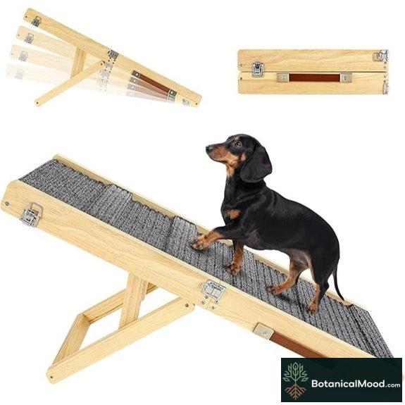 Upgraded Foldable Dog Ramp with Adjustable Height
