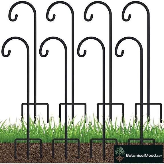 FEED GARDEN Adjustable Shepherd Hooks 8 Pack