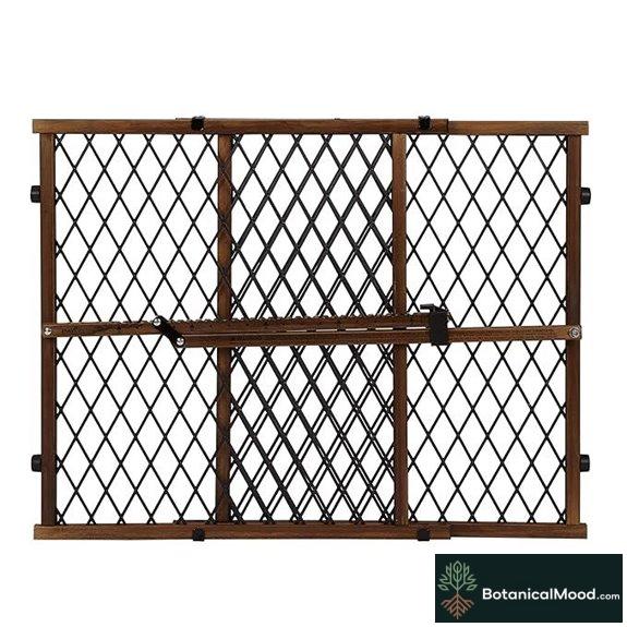 Position & Lock Adjustable Wood Baby Gate (Farmhouse Collection)