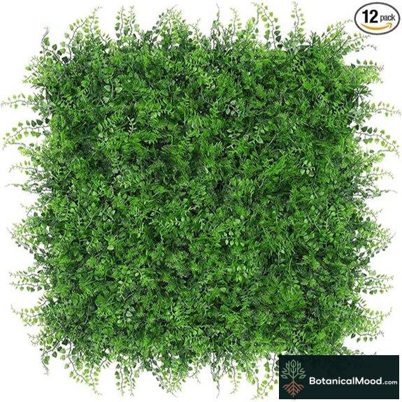 Yangrass 12pc Artificial Boxwood Hedge Panels