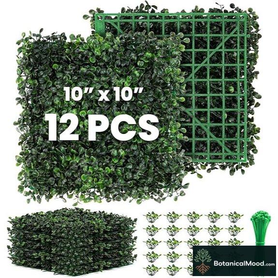 Grass Wall 12 Pack Artificial Boxwood Panels