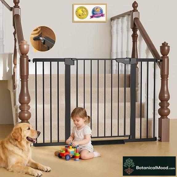 Cumbor Adjustable Baby & Pet Gate No-Trip Auto-Close