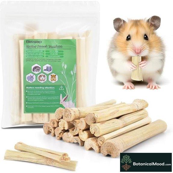 Bissap Sweet Bamboo Chew Sticks for Small Animals