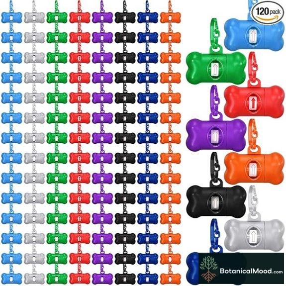 Zhehao 120 Pcs Bone Dog Poop Bags