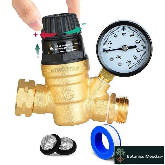 RV Water Pressure Regulator for Camper (0-160 PSI)