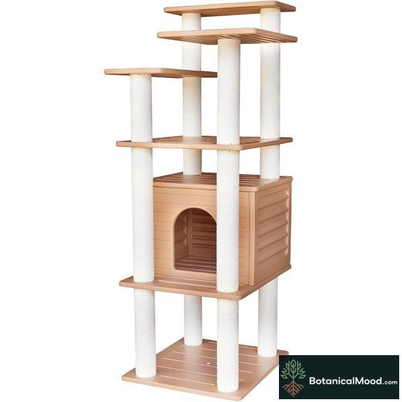 62 Outdoor/Indoor Cat Tree with Scratching Posts