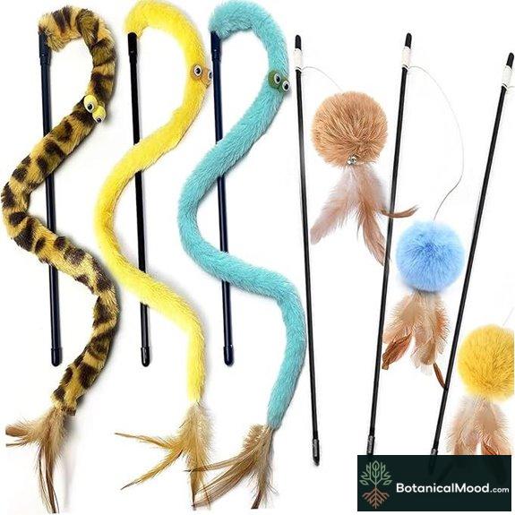colorful cat toy set