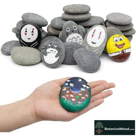 Markdang 40 Pcs Painting Rocks for Crafts