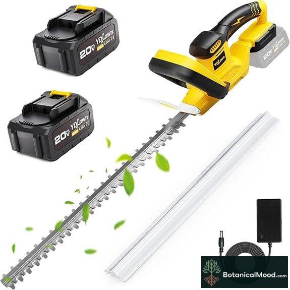 Cordless Hedge Trimmer: 22 with 2x4.0Ah Batteries