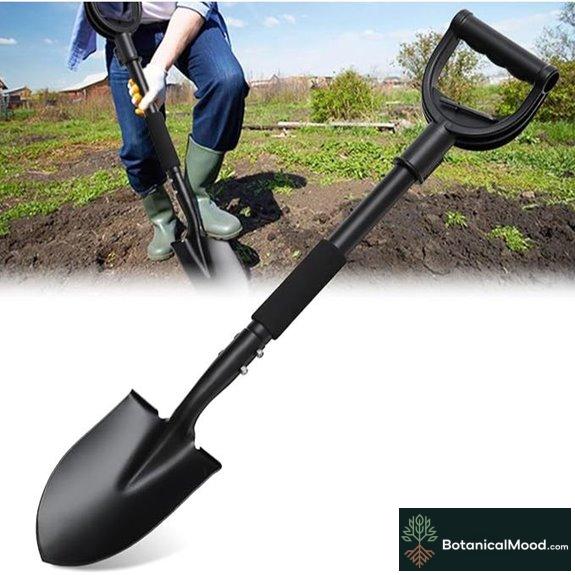 Garden Shovel with Curved D-Handle 31 Inches