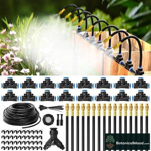MIXC 100ft Drip Irrigation Kit with Nozzles