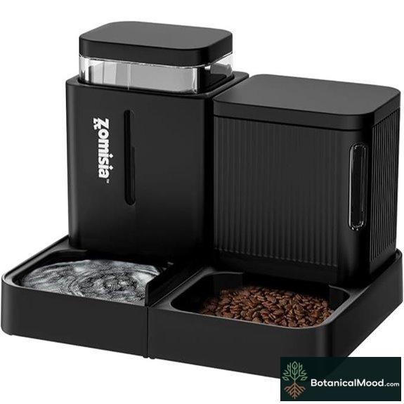 ZOMISIA Automatic Cat Feeder & Water Dispenser (0.8 Gal x 2)
