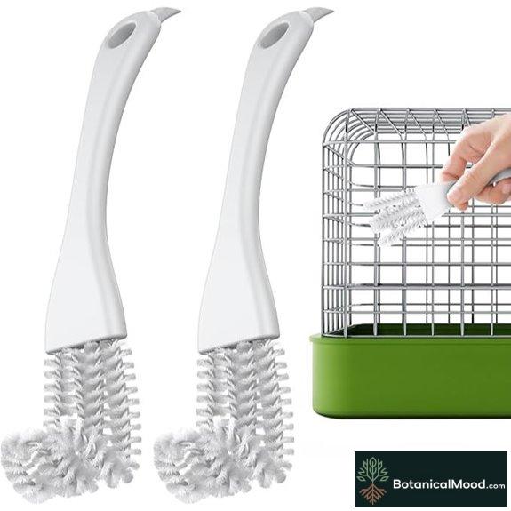 Pawfly 2-in-1 Bird Cage Cleaning Brush (2 Pack)