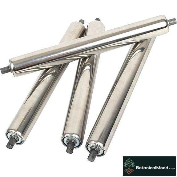 Galvanized Conveyor Roller Set for Fence (4 Pack)
