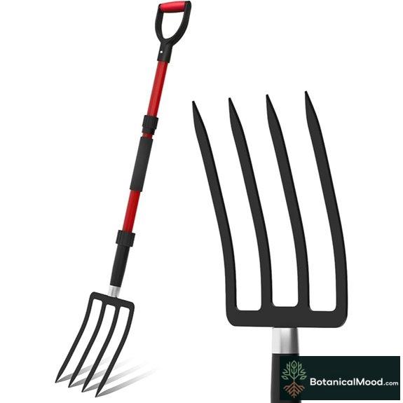 COSITA 44-Inch Pitch Fork with Fiberglass Handle