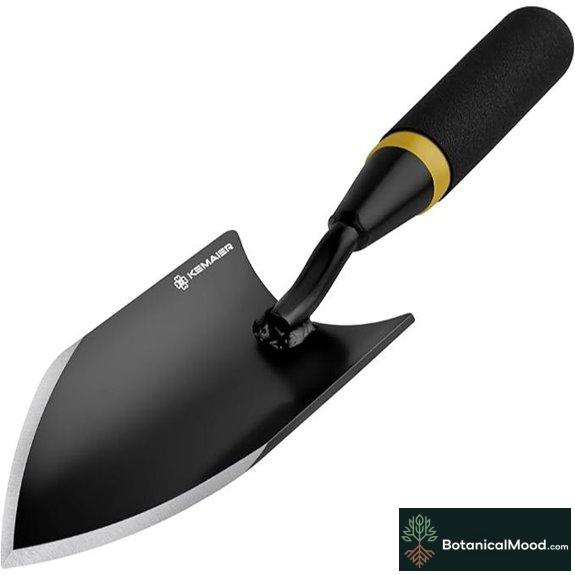 Heavy Duty Gardening Trowel with Rubber Handle