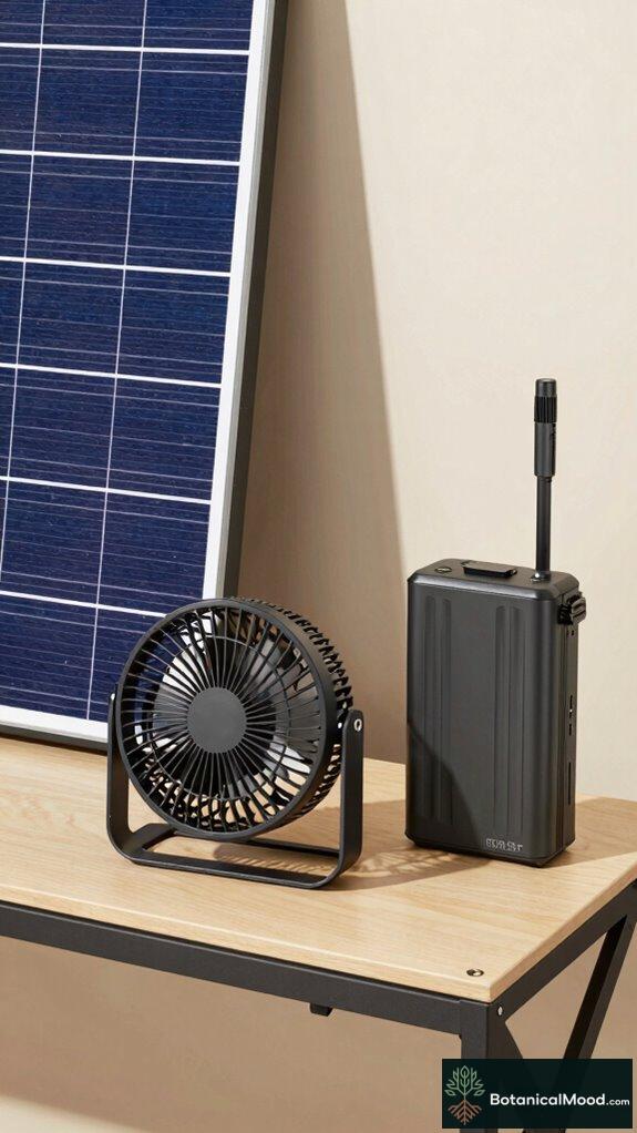 durable solar fan features