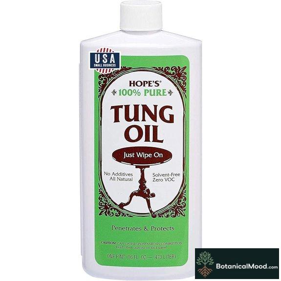 Hope's Tung Oil: Food Safe Wood Finish 16 oz
