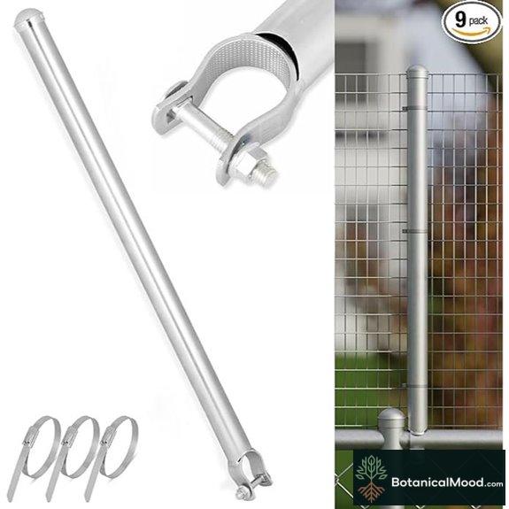 Chain Link Fence Height Extenders 9-Pack with Ties