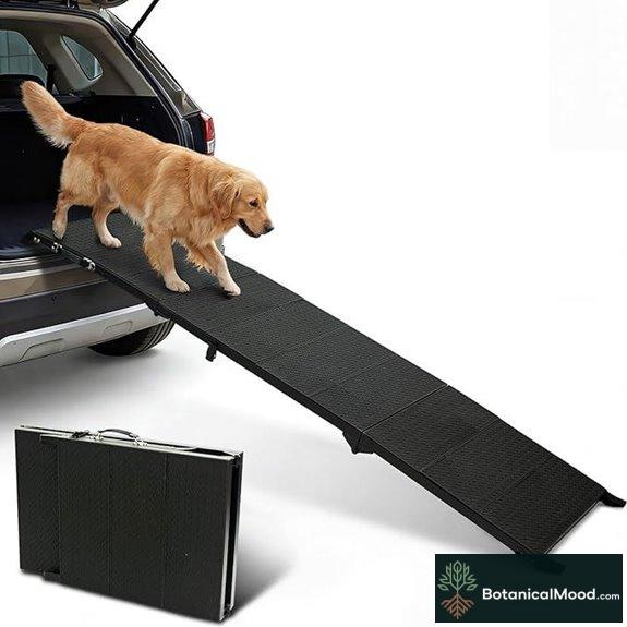 71 Folding Dog Car Ramp with Non-Slip Surface