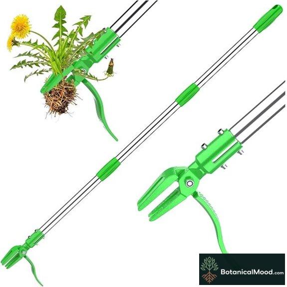 Weed Puller Tool with 4-Claw Steel Head