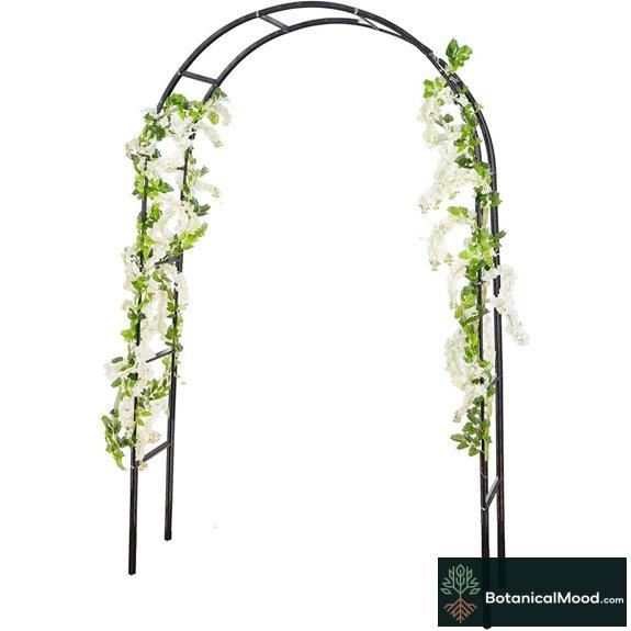 RUBFAC 7.8ft Garden Arch Trellis for Climbing Plants
