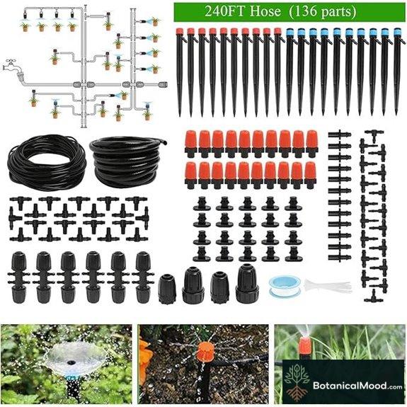 Drip Irrigation Kit for Garden with Accessories