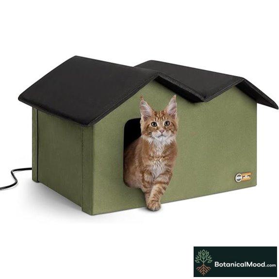 heated weatherproof cat house