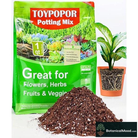 TOYPOPOR Potting Soil Mix for All Indoor Plants