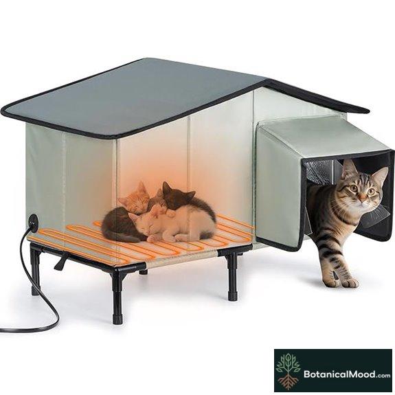 insulated heated outdoor cat house