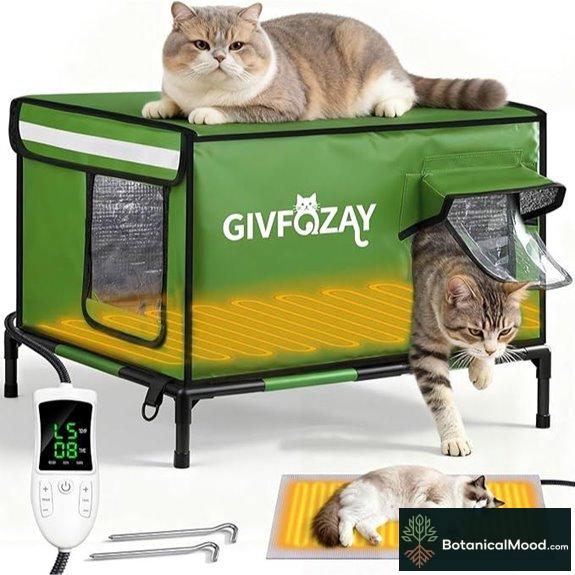 insulated outdoor feline shelter