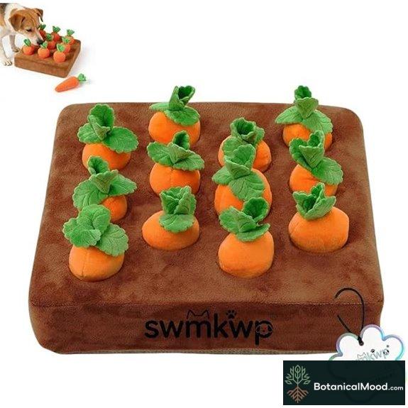 Carrot Snuffle Mat for Dogs: Interactive Puzzle Toy