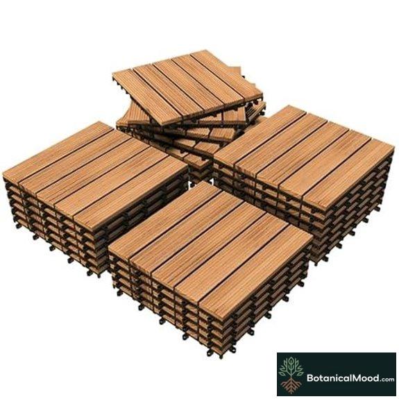 Yaheetech 27PCS Interlocking Patio Deck Tiles