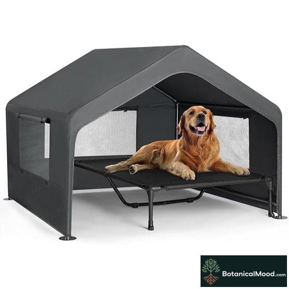 Veehoo Outdoor Large Dog House & Elevated Bed