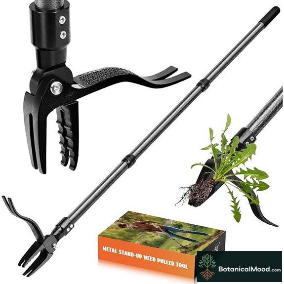 GOXAWEE Metal Stand-Up Weed Puller Tool