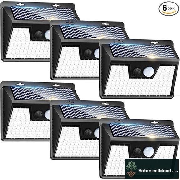 Peasur Solar Lights - Outdoor Motion Sensor (6 Pack)