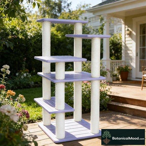 Outdoor/Indoor 5-Level Cat Tree with Scratching Posts