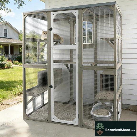 Catio Outdoor Cat Enclosure with Multi-Level Platforms