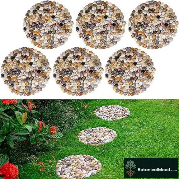 Natural River Rock Stepping Stones (6 Pack 9)