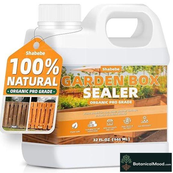 Garden Box Sealer: Non-Toxic Waterproof Wood Sealer