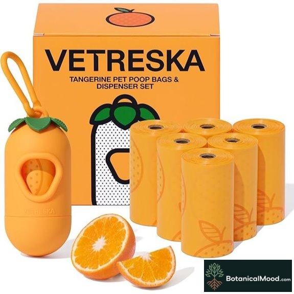VETRESKA Dog Poop Bag Dispenser (Orange)