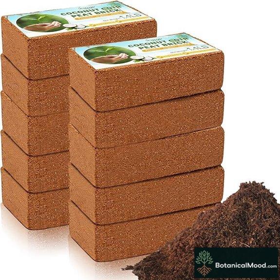 Legigo 10-Pack Organic Coco Coir Brick Substrate