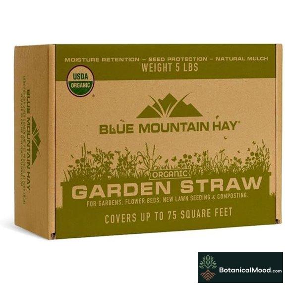 Blue Mountain Hay Organic Garden Straw Mulch (5 lb)