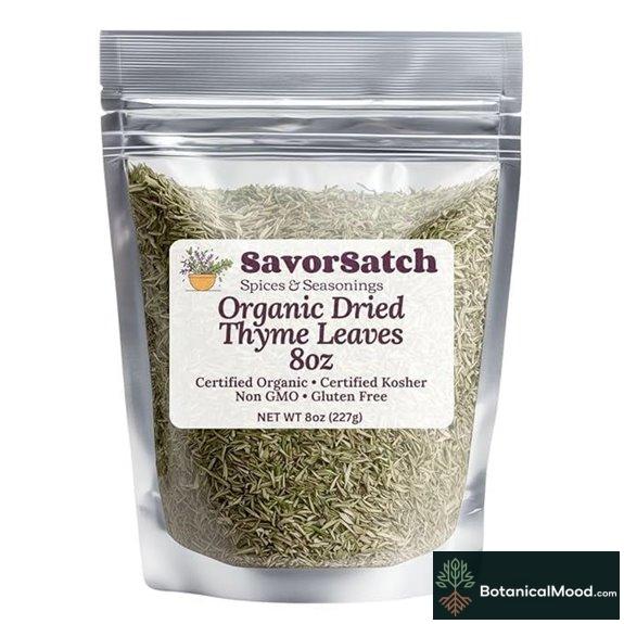 SavorSatch Organic Thyme Leaves 8oz Kosher