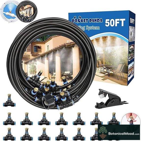 Outdoor Patio 50ft Water Misting Cooling System Kit